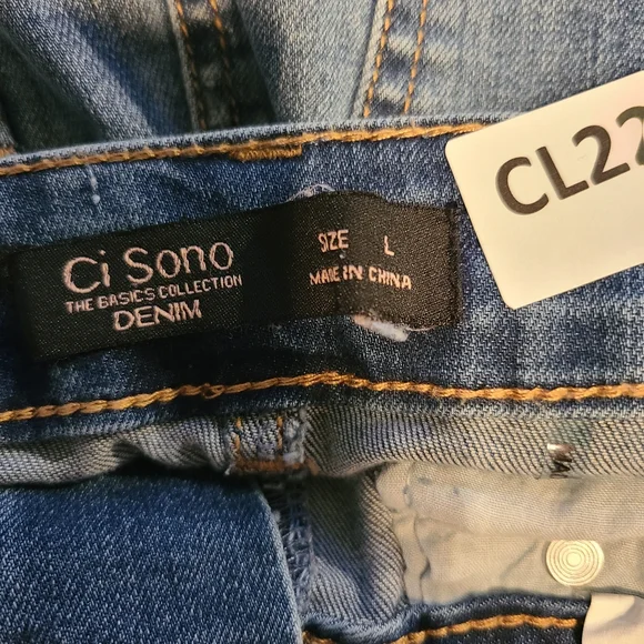 Ci Sono Blue Distressed Mini Skirt - Picture 9 of 10